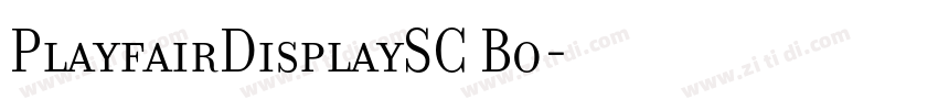 PlayfairDisplaySC Bo字体转换